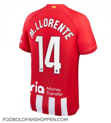 Atletico Madrid Marcos Llorente #14 Hjemmebanetrøje 2023-24 Kortærmet